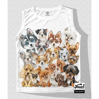 เสื้อแขนกุด สีขาว ผ้าโมโครทอลายรั้งผึ้ง ลายแมวน่ารัก พร้อมส่ง มีไซร้s,m,l,xlเสื้อผู้ใหญ่