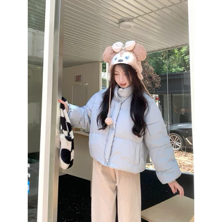 🦋New Padded Korea🦋 R004 พร้อมส่ง เสื้อกันหนาวเสื้อโค้ท แจ็คเก็ตสีพาสเทล กันน้ำได้