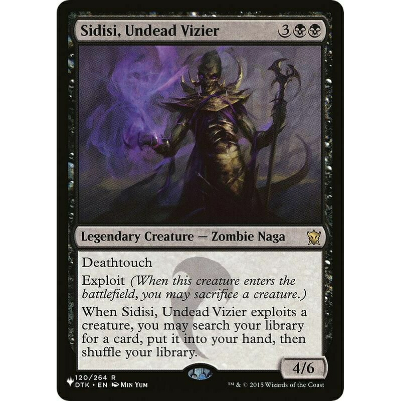 Sidisi, Undead Vizier Foil การ์ด MTG ชุด Dragon of Tarkir