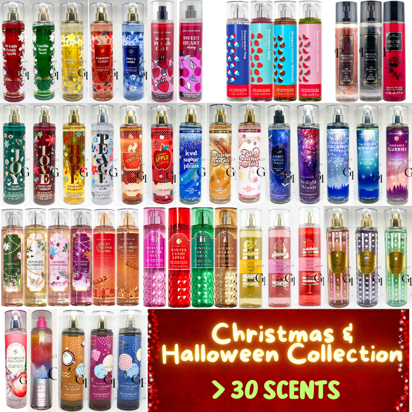 BBW#3 MIST Xmas Collection bath & body works fragrance mist สเปรย์น้ำหอมฉีดตัว 236 ml ขนาดใหญ่