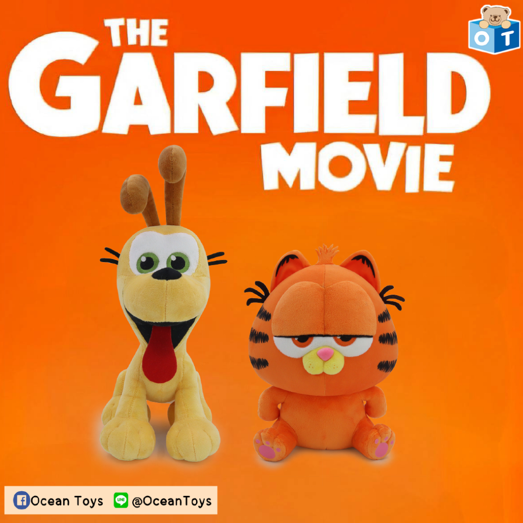 The Garfield Movie ลิขสิทธิ์แท้ Baby Garfield Sit & Oldie Sit (การ์ฟิวด์ & โอดี้ )