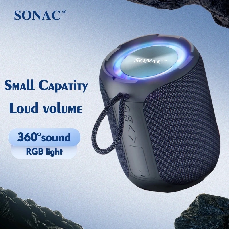 ลำโพงบลูทูธ SONAC A8 พลังสูง 40 วัตต์ IPX7 ลำโพงขนาดเล็กแบบพกพา กันน้ำ เสียงดังมาก สำหรับกลางแจ้ง