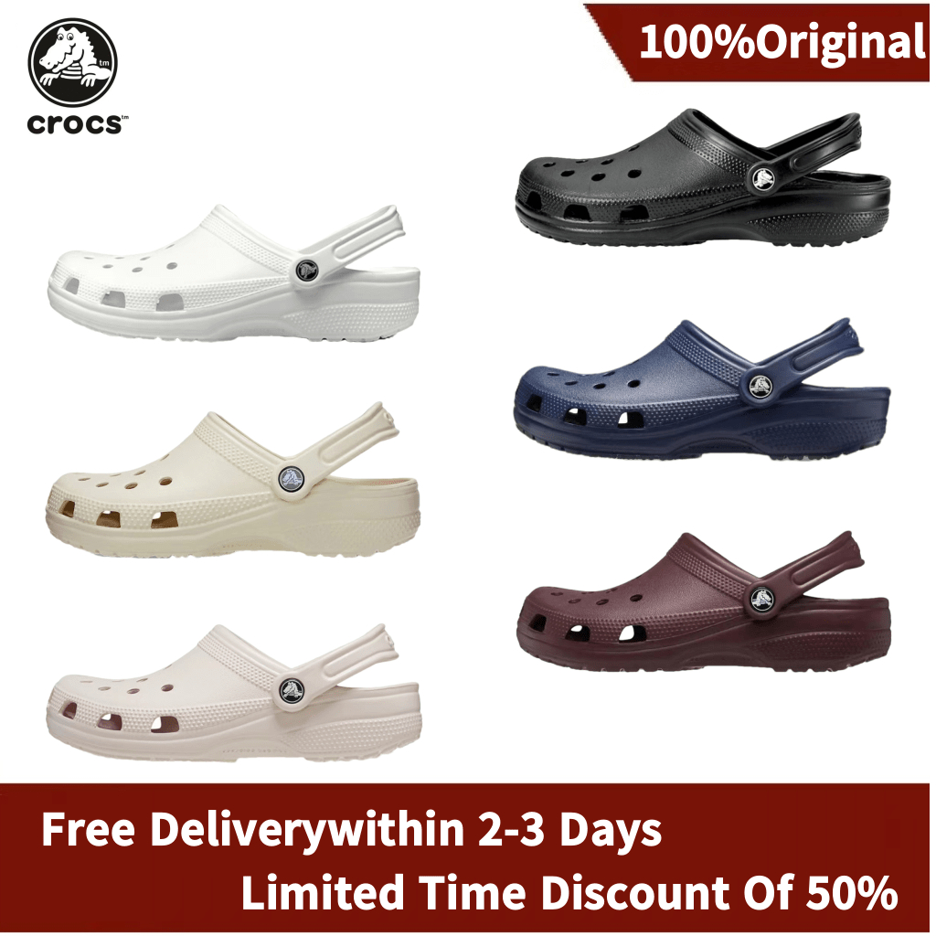[CROCS แท้100% ]CROCS Classic Clog EVA รองเท้าแตะ ระบายอากาศได้ดี ป้องกันการลื่น เหมาะกับเดินชายหาด