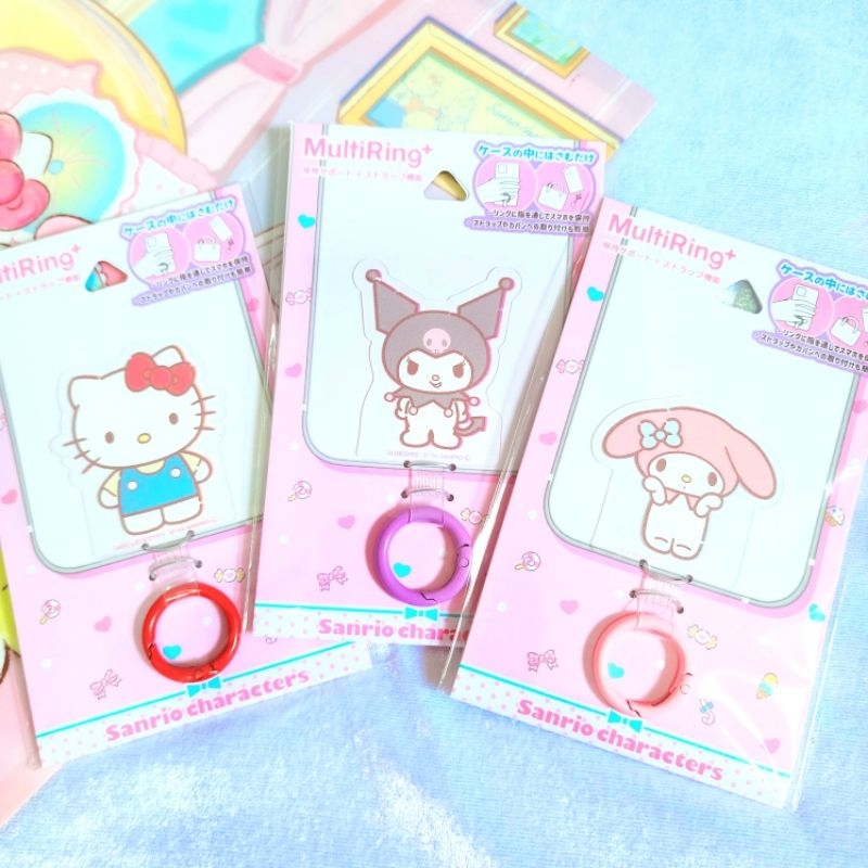 วงแหวนSanrio mxkt mm kucn guhg pcts ใส่โทรศัพท์ มือถือ หวงคล้องมือถือ แหวนคล้องมือถือ