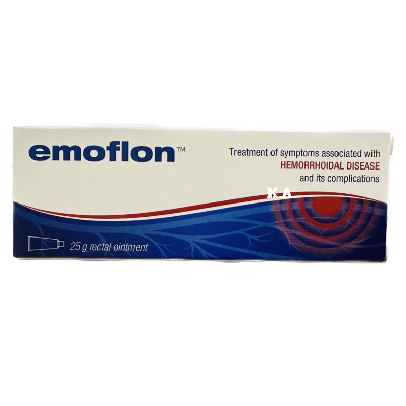 EmoFlon 25g.รักษาอาการที่เกิดจากริดสีดวงทวารหนัก ชนิดทา (1246)