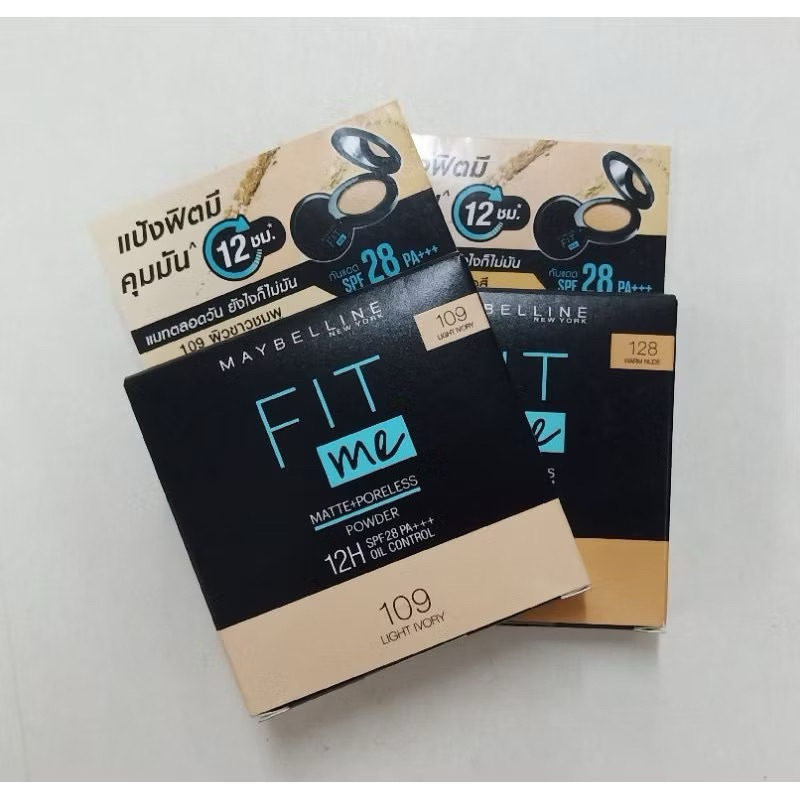 แป้งพัฟ เมย์เบลลีน ฟิตมี แมท + พอร์เลส พาวเดอร์ 6 กรัม