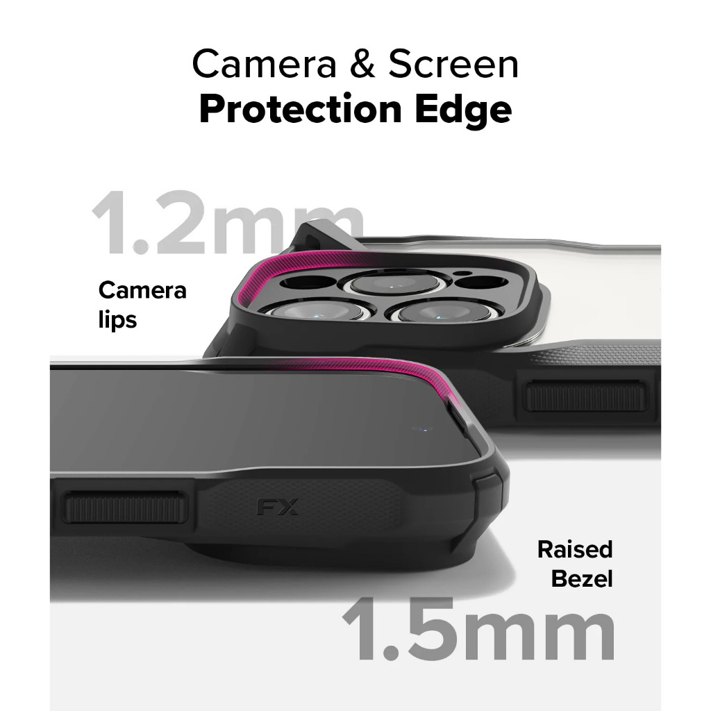 Ringke Fusion-X เคสสำหรับ iPhone 16 Pro Max/16 Pro/16 Plus/16 เคสกันกระแทกขั้นเทพ มาตรฐาน1.2M.กันแตก แนะนำ ราคา ถูกที่สุด ดีลบีเคเค แกลเลอรีภาพที่ 3