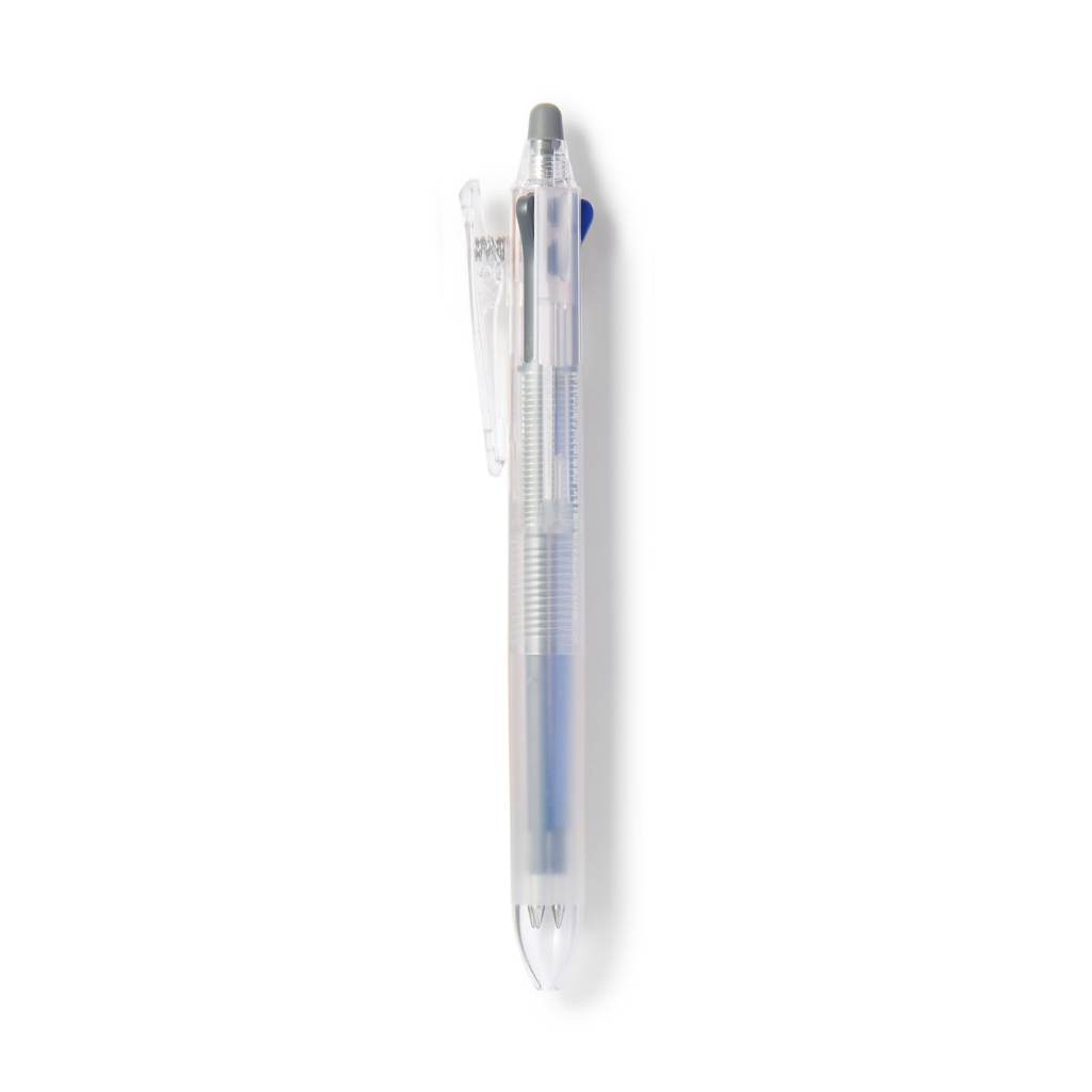 Erasable 3-color ballpoint pen, knock-type, semi-transparent, 0.5mm, black/red/blue ส่งตรงจากญี่ปุ่น