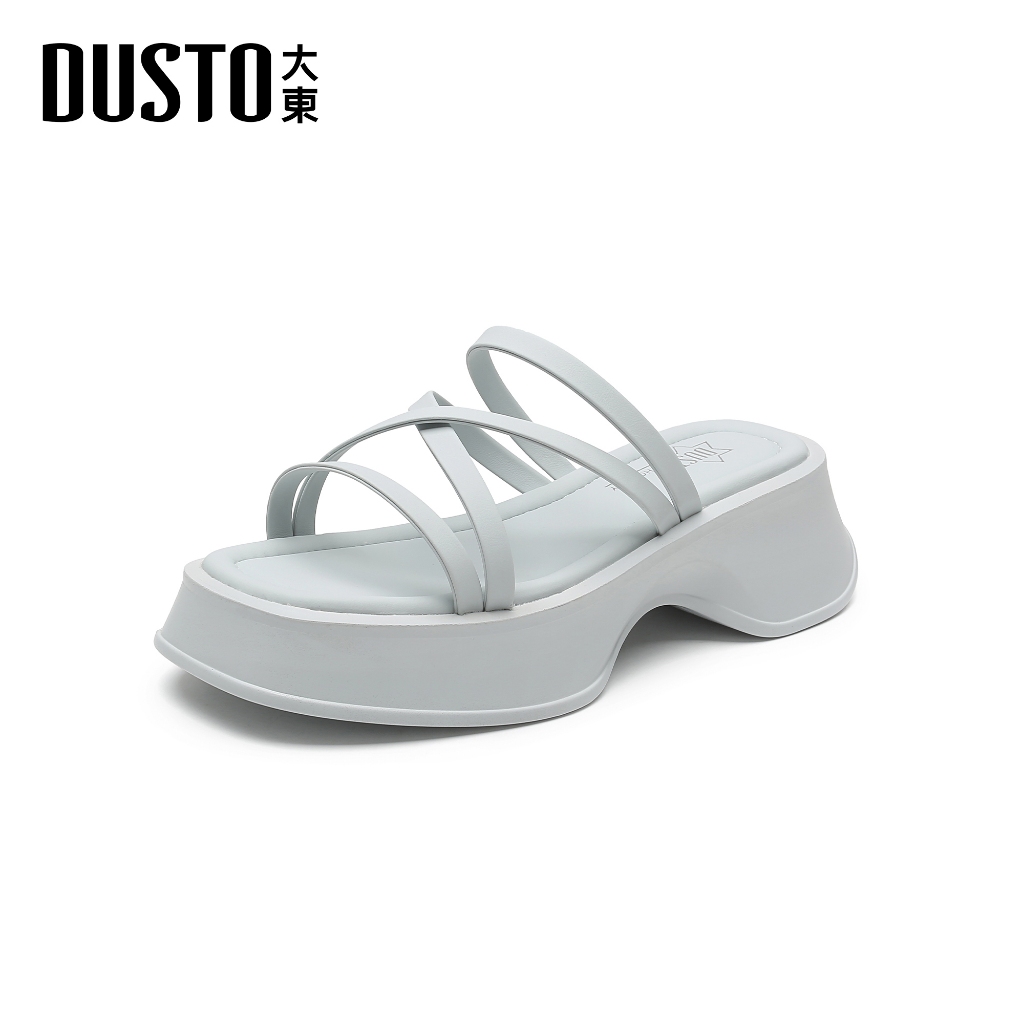 DUSTO รองเท้าเสริมส้น ฤดูกาล2025 เสริมส้น 3.5cm รุ่นพิเศษสีพาสเทลทันสมัยใหม่พื้นนุ่ม ใส่สบาย เพิ่มความเก๋สำหรับสาวๆ