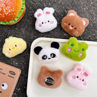พร้อมส่ง💫เข็มกลัดตุ๊กตาน่ารัก🐹 ขนฟู นุ่มมือ