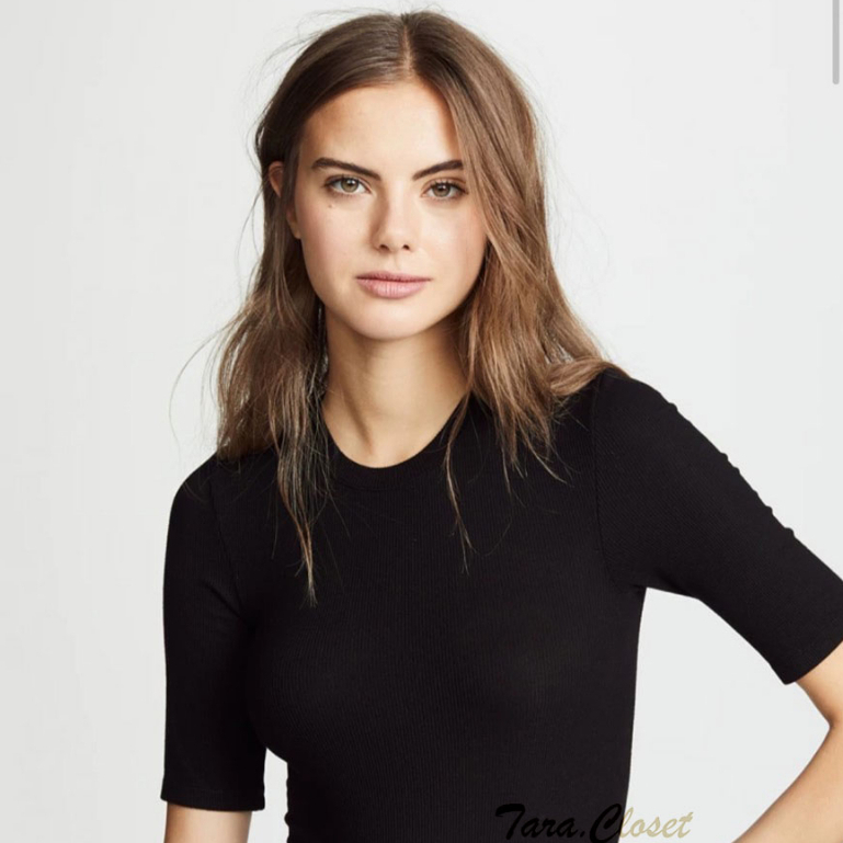 CVC002 TARA T-Shirt เสื้อยืด คอกลม แขน 3 ส่วน ผ้าร่องอย่างดี ผ้านิ่ม ใส่สบาย ไม่ร้อน เหมาะกับเมืองร้อน