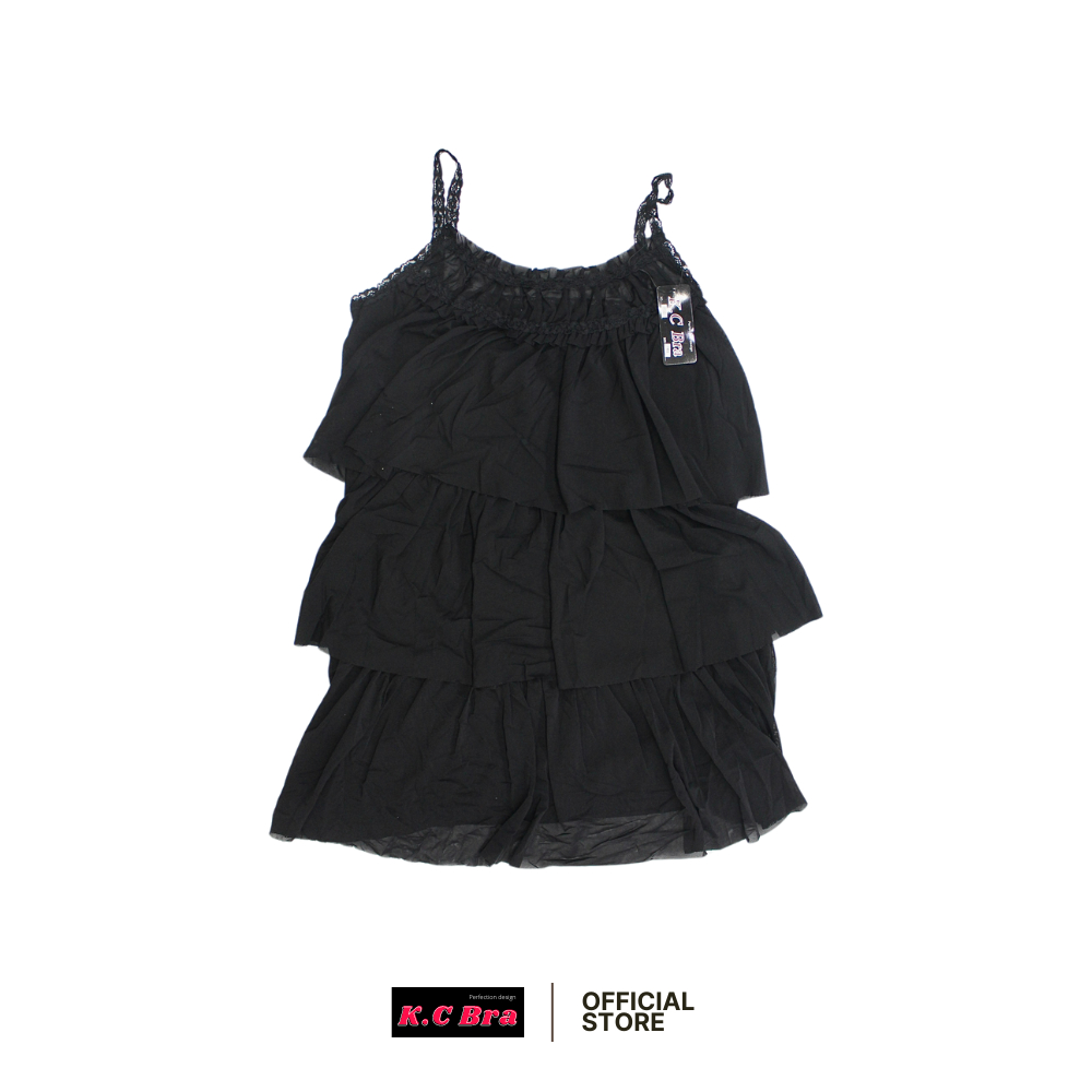KC Bra รุ่น 7730 เสื้อมินิเดรส ชุดเดรสระบาย เดรสสายเดี่ยว ราคา ถูกที่สุด ดีลบีเคเค แกลเลอรีภาพที่ 6
