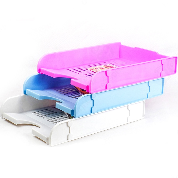 Lifepro ถาดวางเอกสาร A4 รุ่น K-616 (ขายยกแพ็ค 2 ชั้น) ถาดเก็บเอกสาร ที่วางเอกสาร ชั้นวางกระดาษรายงาน