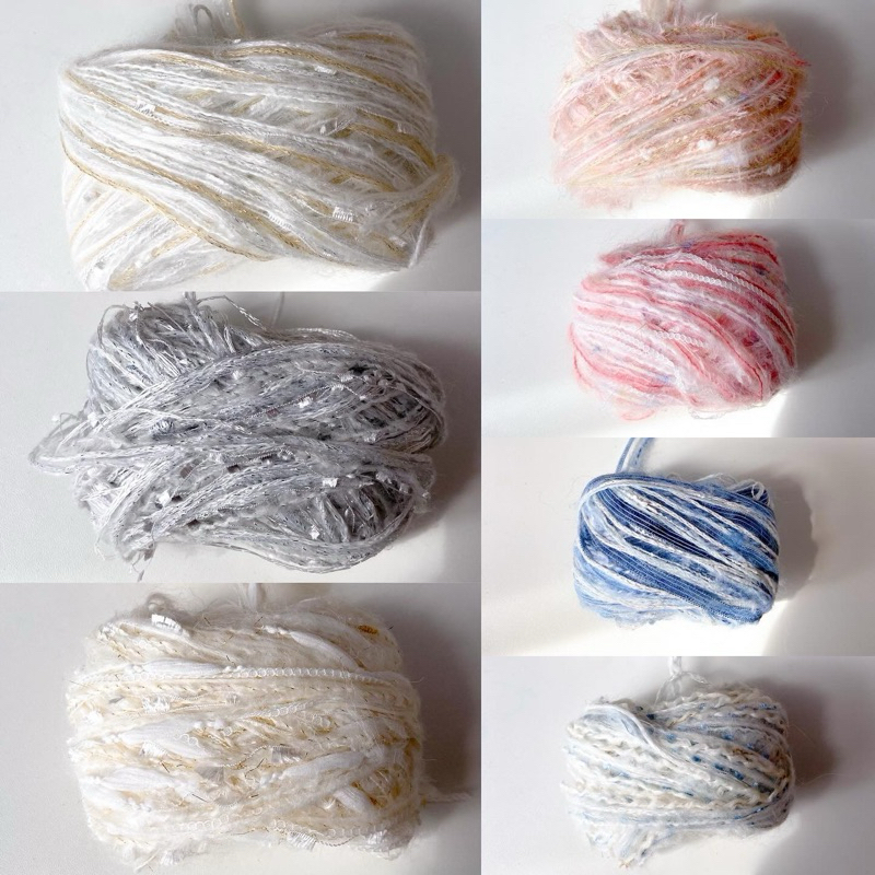 ♡ พร้อมส่ง | Fancy yarn ไหมพรมแฟนซี กลิตเตอร์วิ้ง 25 / 50 g