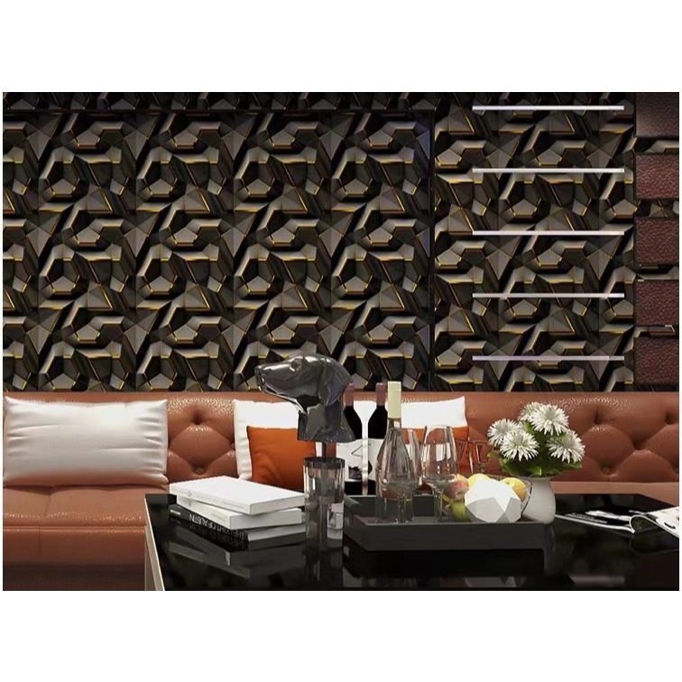 วอลเปเปอร์สติ๊กเกอร์ ลาย3d สินค้ามาใหม่ หน้ากว้าง45ยาว10เมตร  งานสวยมาก มีกาวในตัว - รูปที่ 3