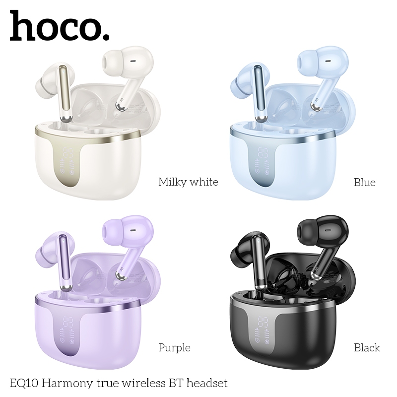 หูฟังบลูทูธ HOCO EQ10 หูฟังไร้สาย True Wireless TWS BT 5.3 จอแสดงผล LED แสดงระดับพลังงานแบบดิจิตอล