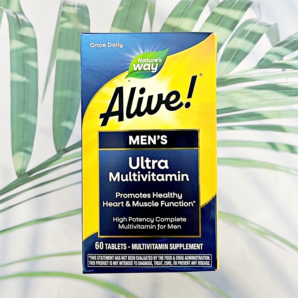วิตามินรวม ผู้ชาย Alive! Once Daily Men's Multi-Vitamin 60 Tablets (Nature's Way®)