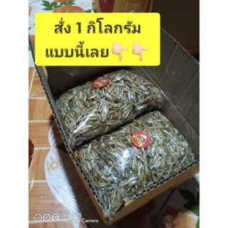 ปลาซิวแก้ว น้ำจืดตากแห้ง 1 กิโลกรัม ได้เยอะมาก