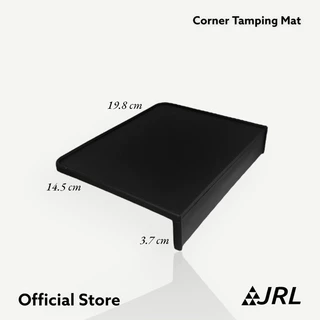 JRL Corner Tamping Mat ยางรองเทมเปอร์ชนิดเข้ามุม (สีดำ) ยางหนา 6 มม อย่างดี สำหรับวางที่กดกาแฟ