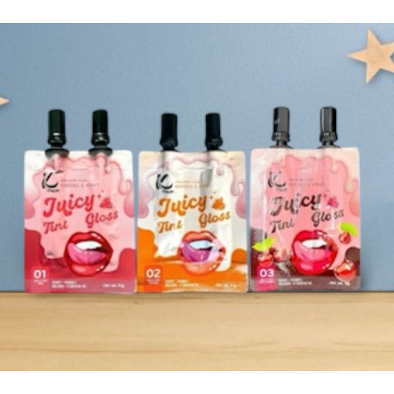 ลิปเจ้านาง 2in1 ในซองเดียว ลิปทิ้นท์ลิปกลอส