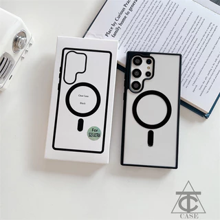 เคสโทรศัพท์มือถือ for Samsung A57 A56 A17 A07 A55 A16 S25 s26 Ultra A36 A35 พร้อมฟังก์ชั่นการชาร์จแบบไร้สายแบบแม่เหล็ก