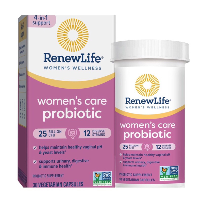 ( RenewLife ) WOMEN'S CARE PROBIOTICS - สุขภาพช่องคลอด ระบบทางเดินปัสสาวะ ระบบย่อยอาหาร ( 30 แคปซูล 