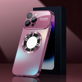 เคสแบบแก้วผิวด้าน แม่เหล็กกันเลนส์กล้อง กันกระแทก สำหรับ iPhone 14 ProMax 13 Pro 12 11 เคสไอโฟน