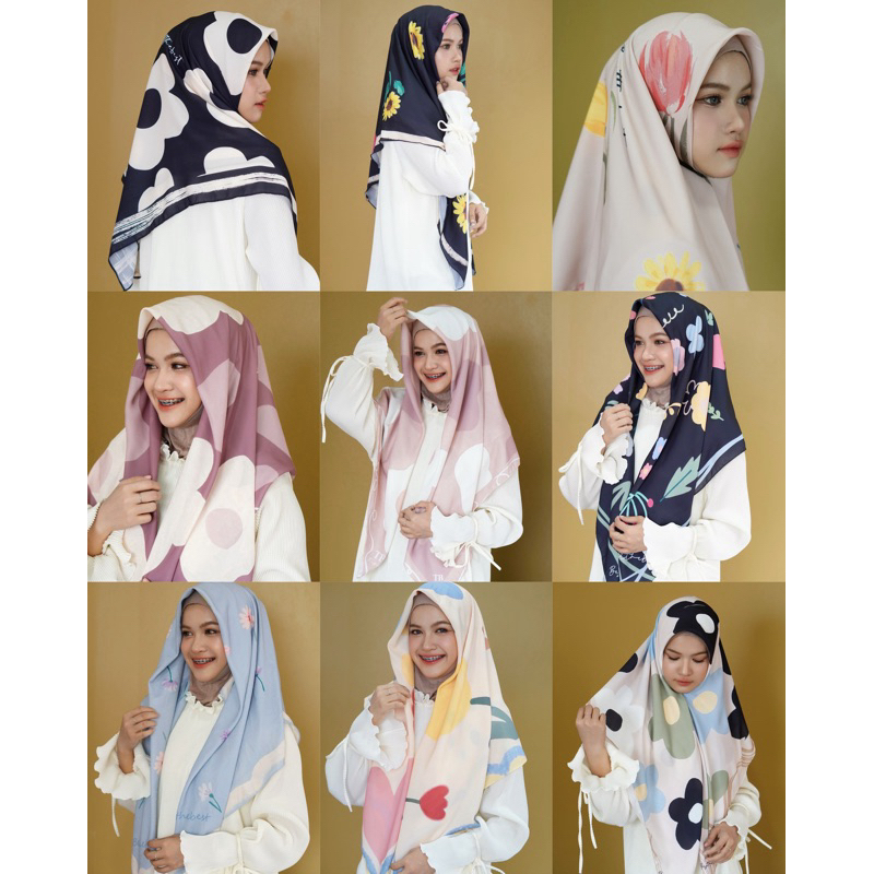รอบส่งอังคารที่20/05 ⚜️Limitedhijab printedผ้าพิมพ์ลายลิขสิทธิ์เดอะเบส🖌🌈🌷ผ้าจอเจียร์จับทรงง่ายออกแบบเอง