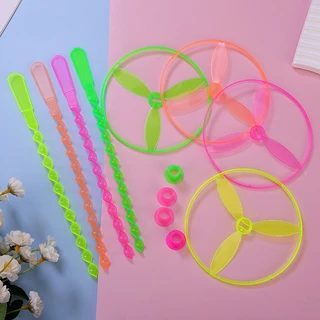 🔥พร้อมส่ง🔥 แมลงปอไม้ไผ่ คอปเตอร์ไม้ไผ่ กังหันไม้ไผ่ ใบพัด ไม้ไผ่วงกลม บินได้ กังหัน ของเล่นเด็ก