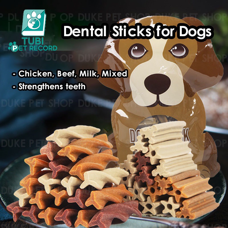 TUBI ขนมสุนัข ขนมขัดฟัน สุนัข Teeth Stick Dog Teeth Powder อาหารสุนัข