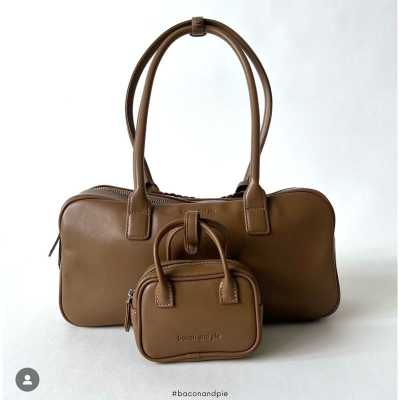 (ใช้โค้ด 20% เหลือ‼️2,320฿-3,250฿‼️)New!! Baconandpie Truck Bag สี Mocha, Limited Suede