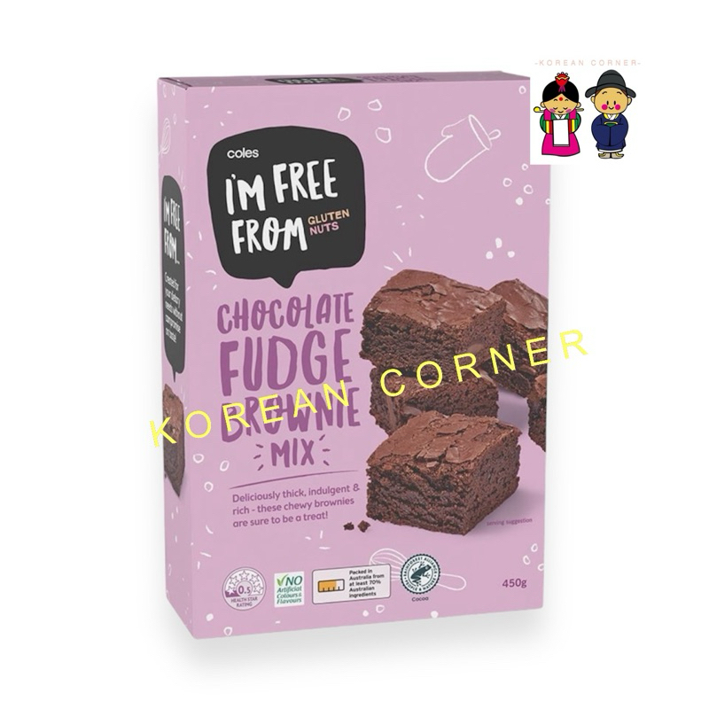 Coles Chocolate Fudge Brownie Mix แป้งผสมสำเร็จรูป สำหรับ ช็อกโกแลตบราวนี่