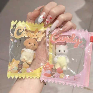 พร้อมส่งจากไทย!!! ซองใส่ Sonny Angel ซองใส่ตุ๊กตา กระเป๋าใส่ตุ๊กตา เป็นพวงกุญแจงานน่ารักสีสันสดใส