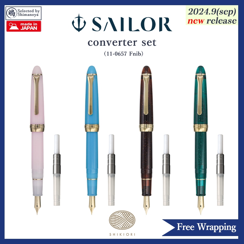 ปากกาหมึกซึม SAILOR SHIKIORI Kusa Asobi 11-0657(F) ปากกาหมึกซึมพร้อมตัวแปลงของขวัญเครื่องเขียน