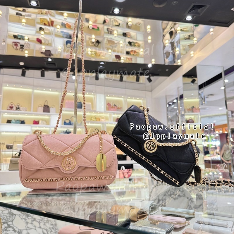 LYN กระเป๋าLyn รุ่น Nicosia S Crossbodybag : LL24FBF228 แท้จากชอป พร้อมอุปกรณ์