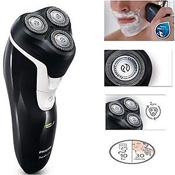 เครื่องโกนหนวดไฟฟ้ากันน้ำไร้สาย  PHILIPS  AquaTouch  Wet and Dry Electric Shaver AT610 - รูปที่ 2