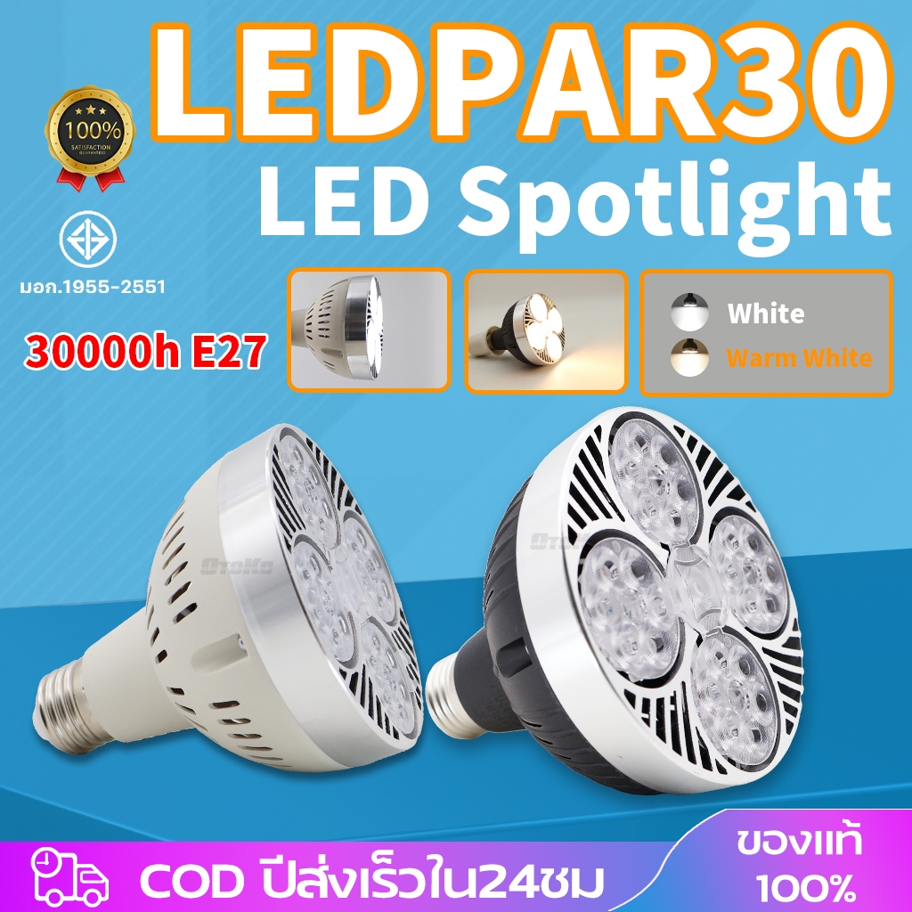 โคมไฟติดรางTrack Light E27 Par30สำหรับร้านเสื้อผ้าแสงสว่าง โคมไฟ แทรคไลท์ บอดี้ขาว บอดีดำ ประหยัดไฟไม่ร้อนใช้งานได้นาน