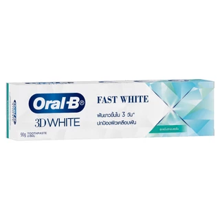 [ทั้งหมด 2 ชิ้น] ออรัลบี ยาสีฟัน ฟาสไวท์ ปริมาณ 90 กรัม ORAL-B TOOTHPASTE FAST WHITE 90 G.