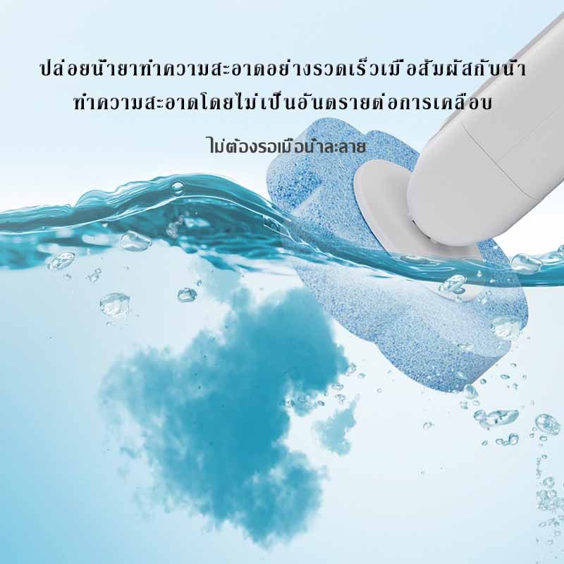แปรงห้องน้ำแบบใช้แล้วทิ้งความจุขนาดใหญ่ชุดแปรงห้องน้ำห้องน้ำทำความสะอาดด้ามยาวไม่มีขนนุ่มมุมตาย