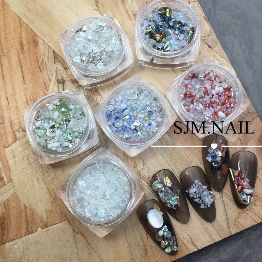 คริสตัลหินสำหรับตกแต่งเล็บ ทำเครื่องประดับ 10 กรัม