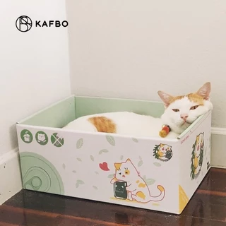KAFBO Cat box - Catnip drink กล่องลังแมว บ้านแมว ที่ลับเล็บแมว ที่ฝนเล็บแมว