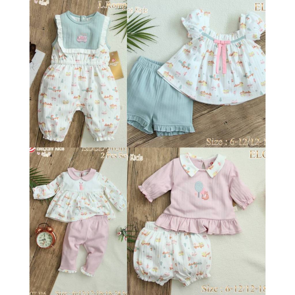 Elegant kids Camping Collection ชุดเด็กผู้หญิง Size: 0-24M