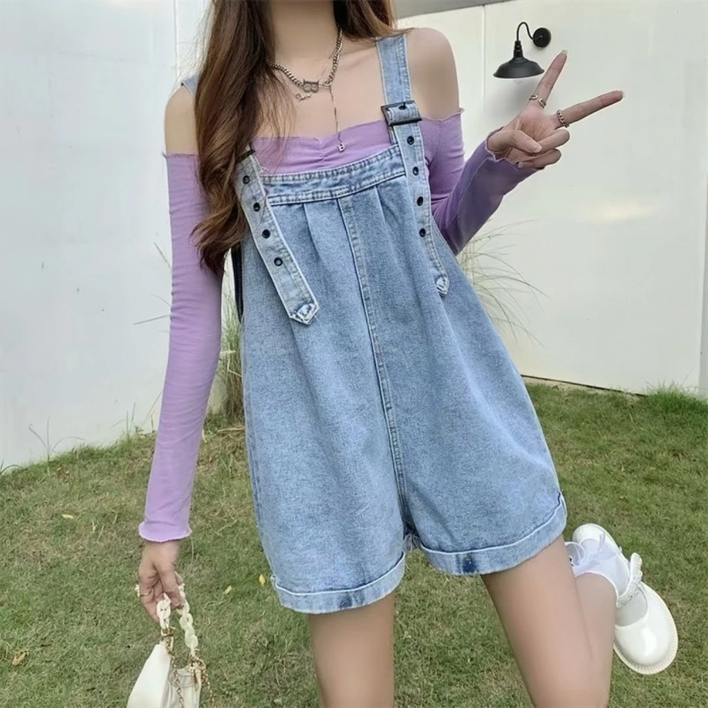 CICI_shop2 | ชุดเอี้ยมกางเกงยืนขาสั้น ทรงน่ารูัก เอี้ยมกางเกง ยืนส์ แฟชั่นสุดชิด เน้นความใส่สบาย ใส่กับเสื้อได้ทุกแนว #0