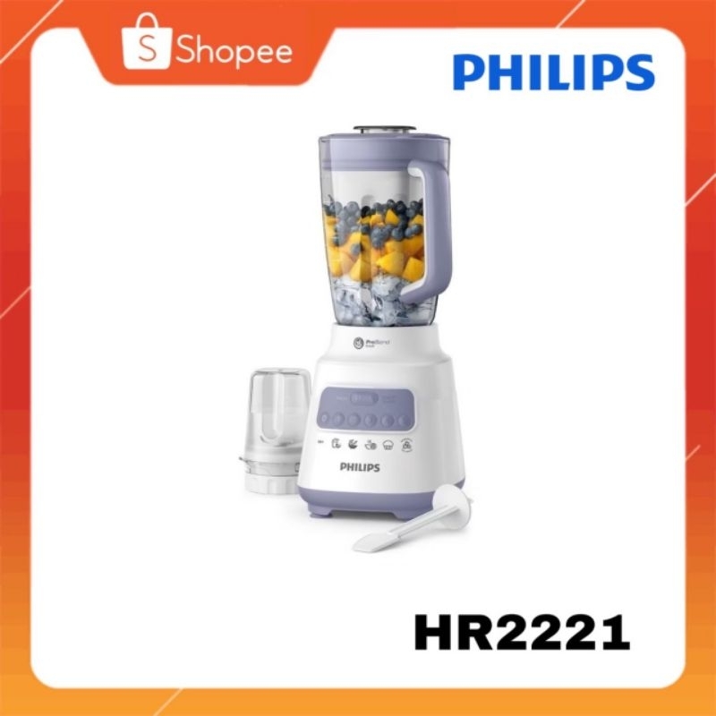 [ของแท้ รับประกันศูนย์ 2 ปี] Philips Blender เครื่องปั่นเอนกประสงค์ฟิลิปส์ HR2221/00 Series 5000 ปั่นละเอียด HR2221
