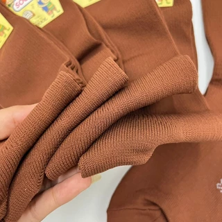 (สินค้าขายดี) ถุงเท้านักเรียน ชาย ข้อยาว สีน้ำตาล ขนาด5-7/7-9/9-12ฟรีไซร์
