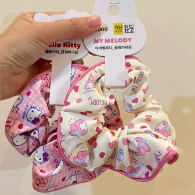 daiso • ยางมัดผม kitty / my melody
