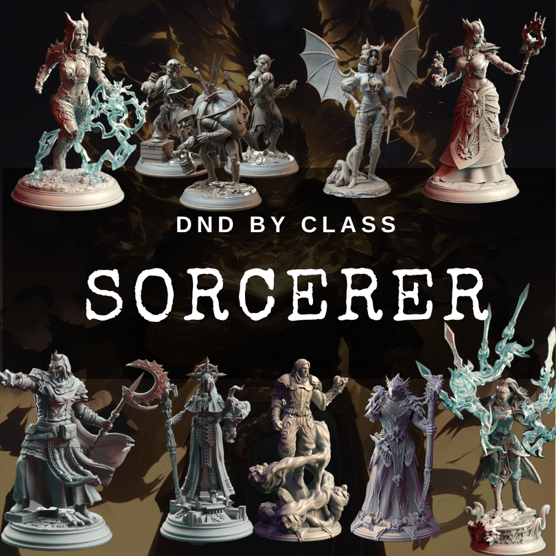 Sorcerer Class I รวมโมเดลอาชีพ Sorcerer (งานเรซิ่นสีเทา ฐาน 1 นิ้ว)