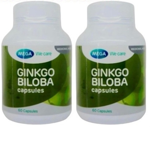 @Mega We Care Ginkgo Biloba สารสกัดจากใบแป๊ะก๊วยบำรุงสมอง ป้องกันสมองเสื่อมขี้หลงขี้ลืม