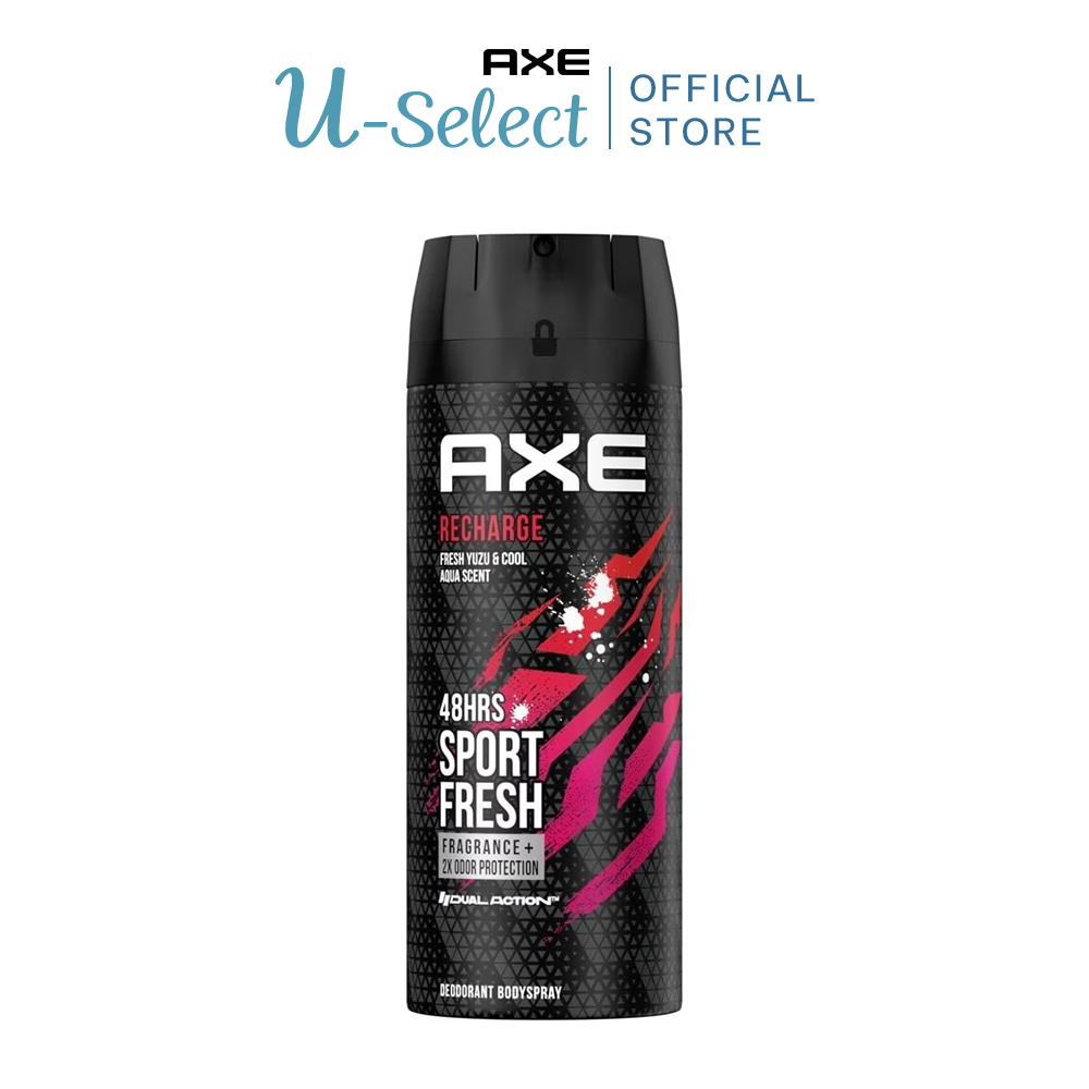 AXE แอ๊กซ์สเปรย์ น้ำหอมระงับกลิ่นกาย  135 มล. (รวมกลิ่น) x1-x2 Axe spray