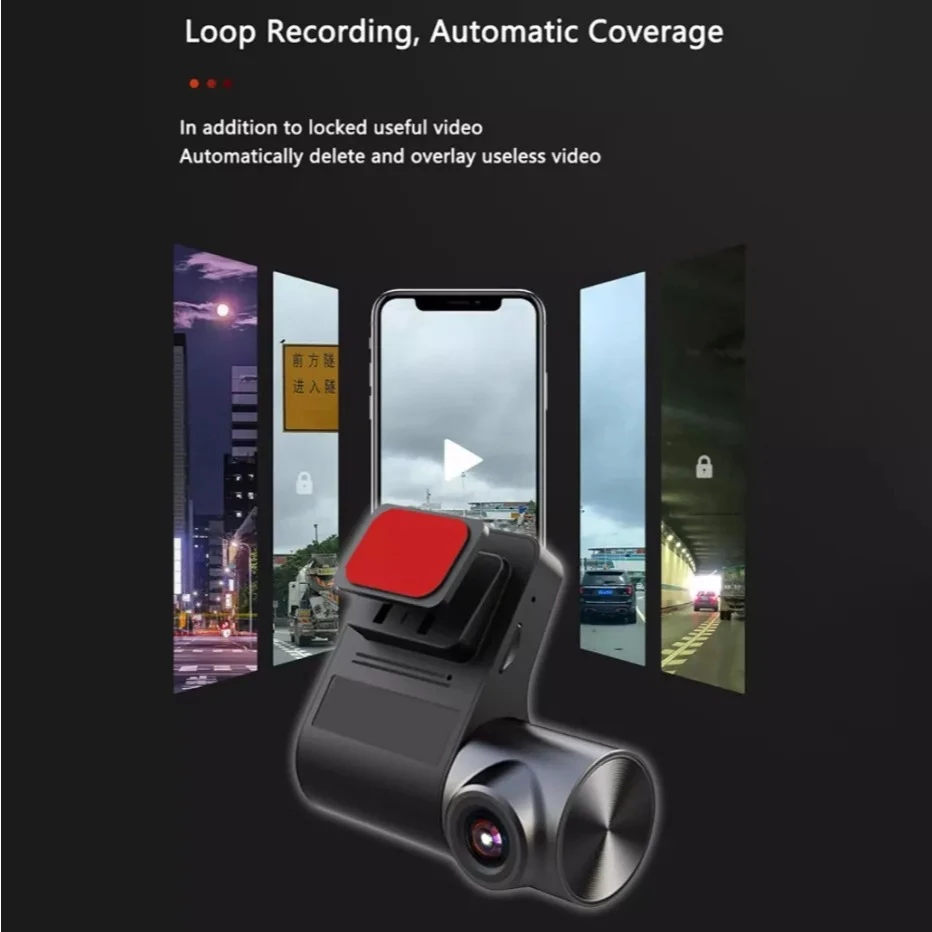【ใหม่!】กล้องติดรถยนต์ V2 WiFi Dash CAM 1080p ดูผ่าน App มุมกว้าง 150องศา กล้องันทึกวิดีโอ DVR dashcam thumbnail 3